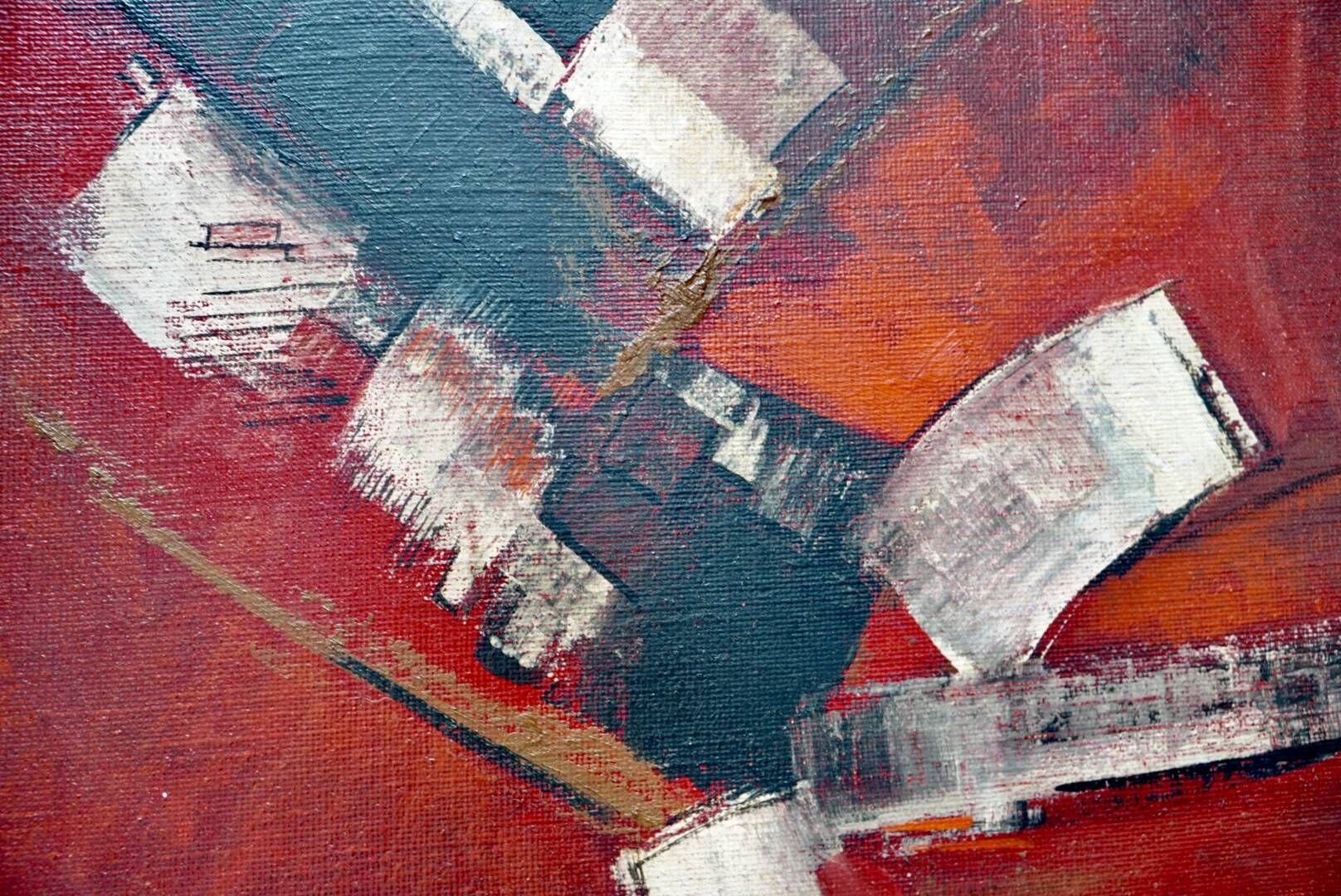 Maurice Boel, Composition Abstraite Rouge 1964