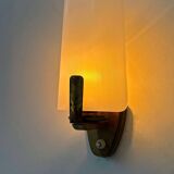 Vintage brass and Perspex wall light, Italy 1960
