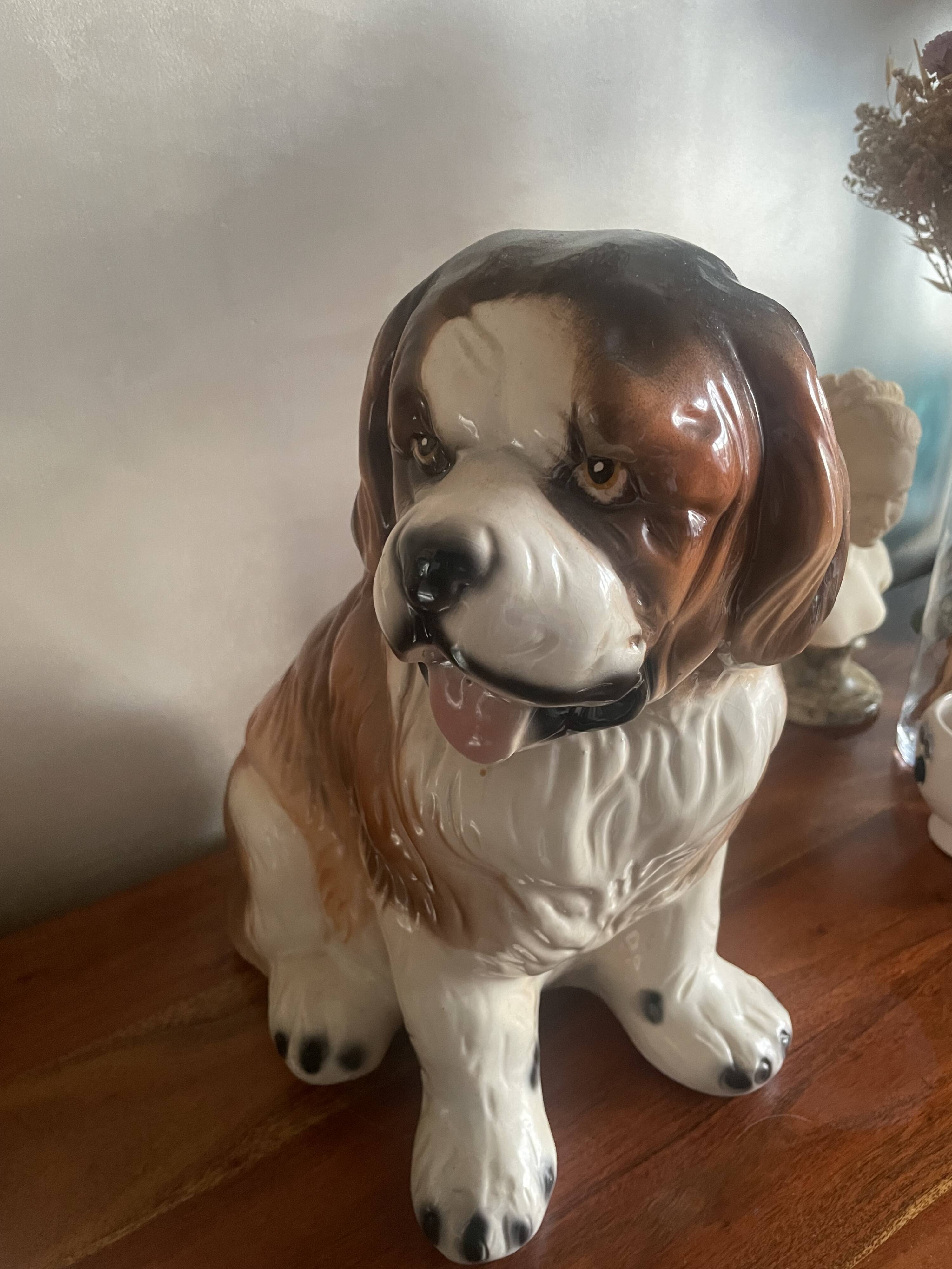 Ceramic St Bernard Dog