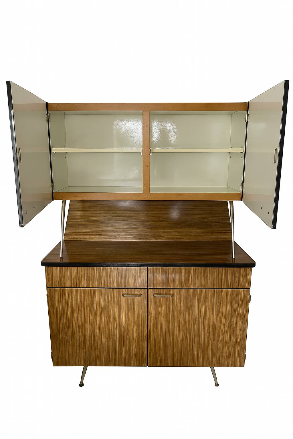 Buffet en bois vernis - mid-century modern