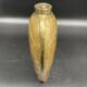 Vase, oblong shape, solid brass, bronze color, cloisonné enamel, floral decoration, flower, orange