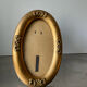 Antique art nouveau oval frame gilded wood
