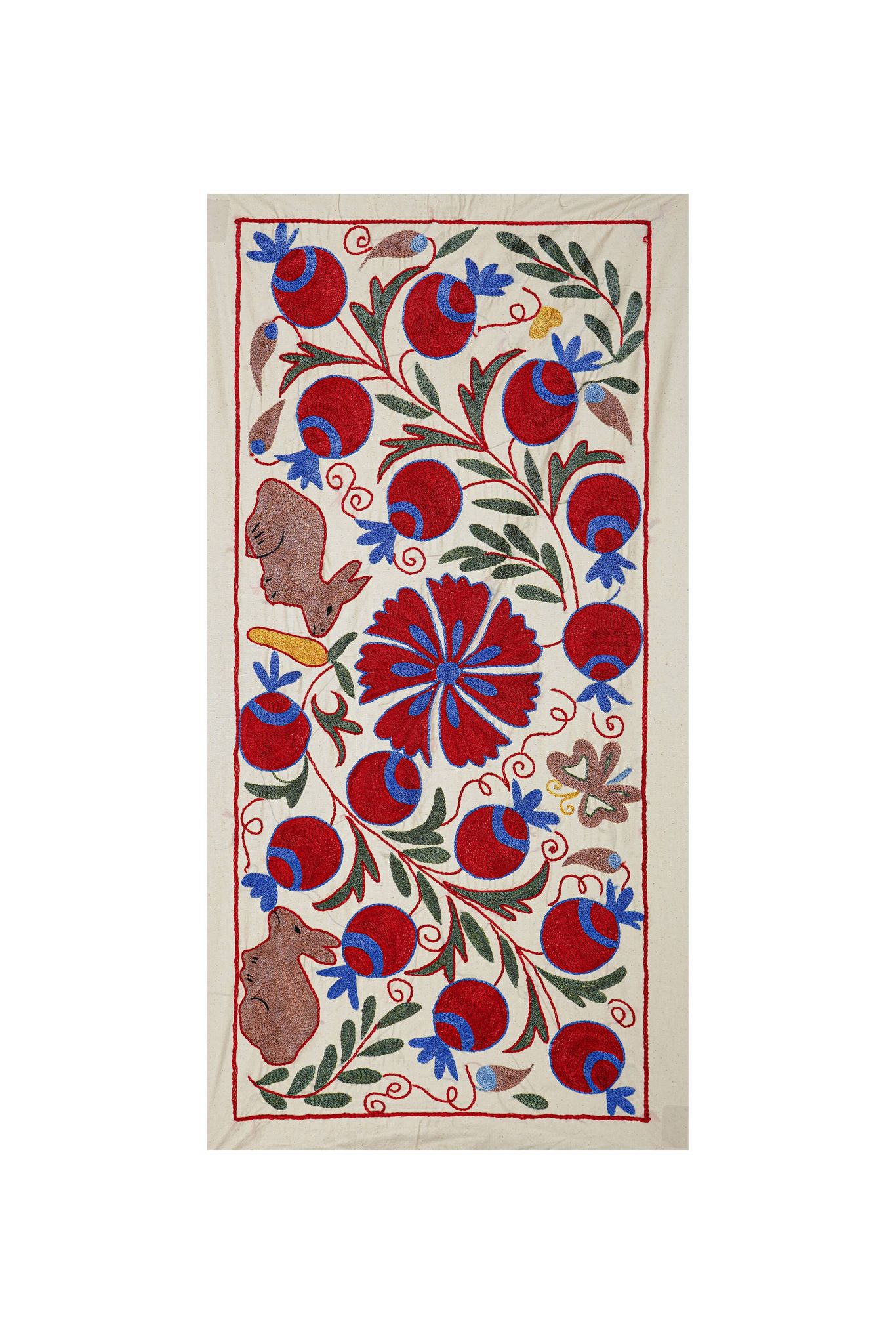 Vintage Turkish hand-knotted rug 49x92cm