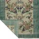 Vintage Turkish Carpet Floral Beige Green 194 x 109 cm
