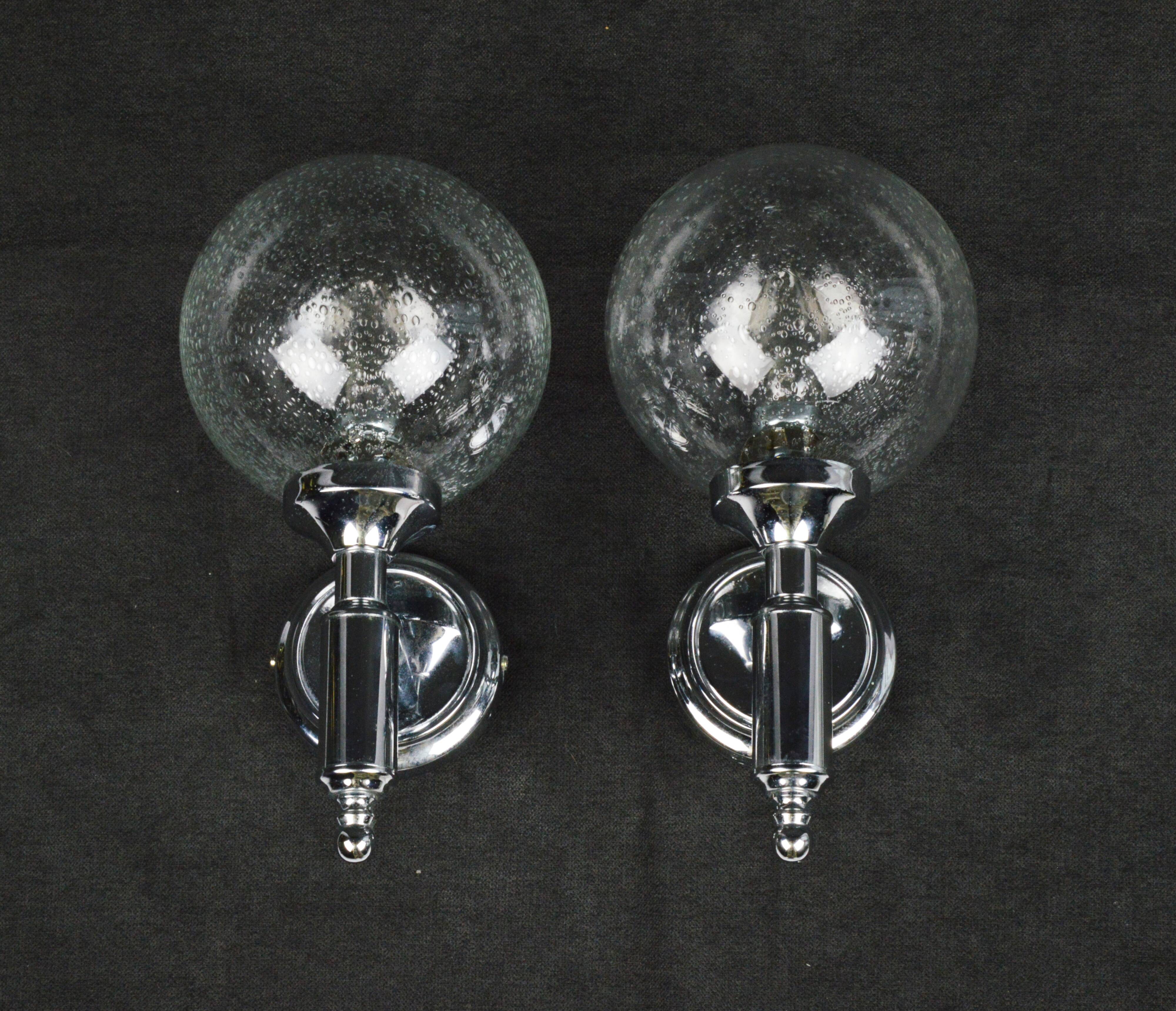 A pair of wall lamps, 1970s