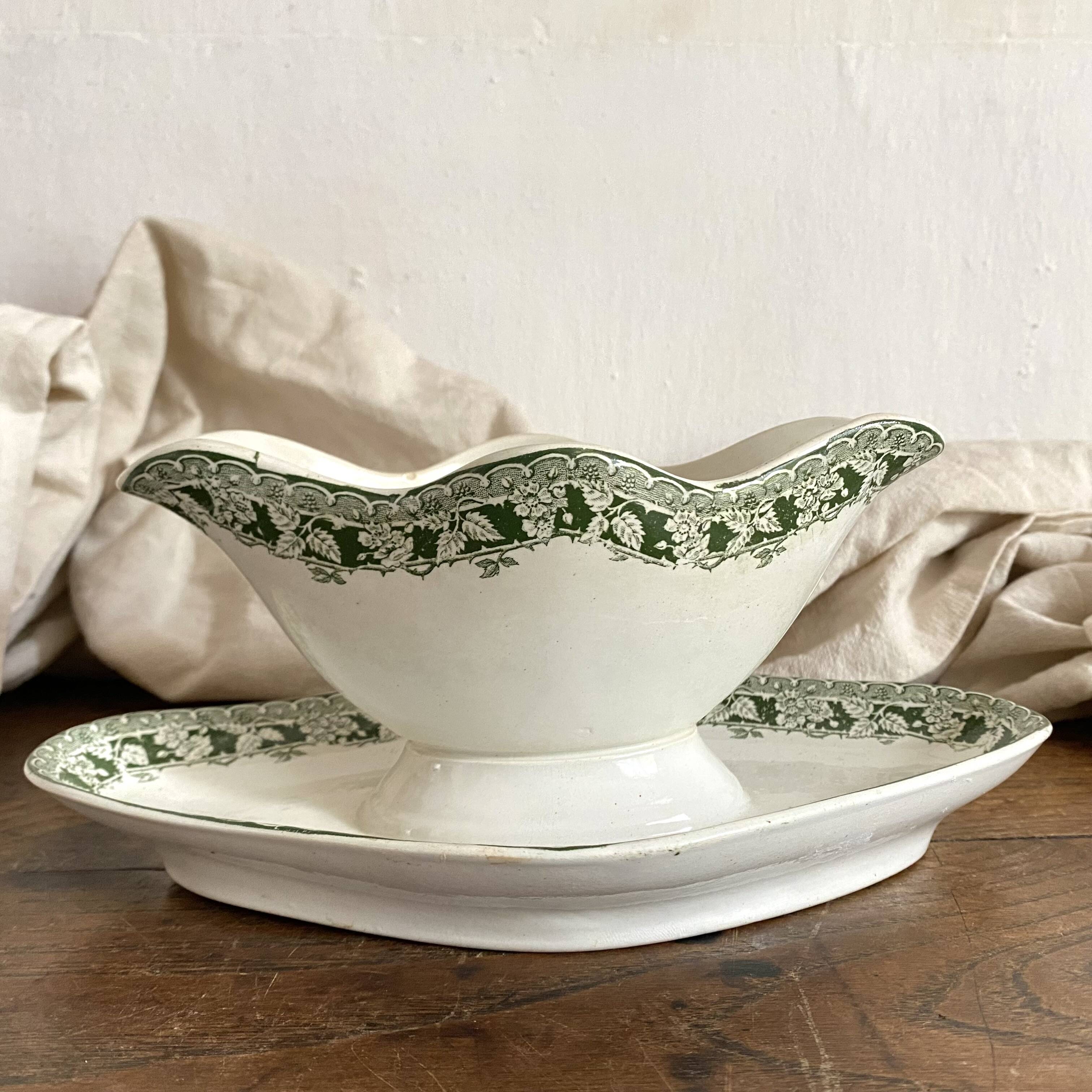 St Amand "mulberry" ironstone sauceboat