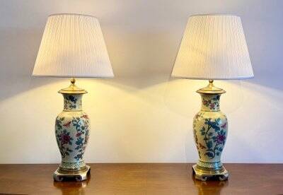 Pair of salon lamps from the George V Hotel Paris Maison Chapman USA
