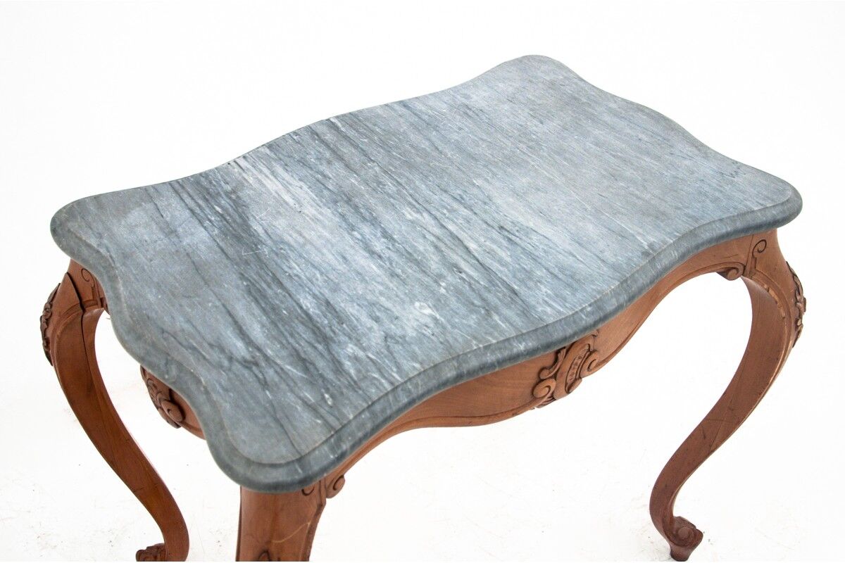 Side table with marble stone top