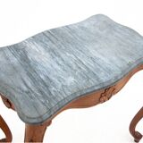 Side table with marble stone top