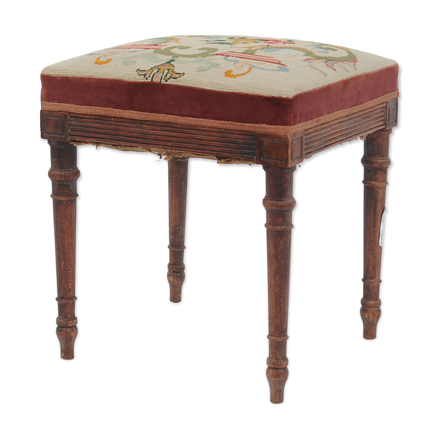 Louis XVI-style carpeted tab