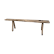 Raw wood bench