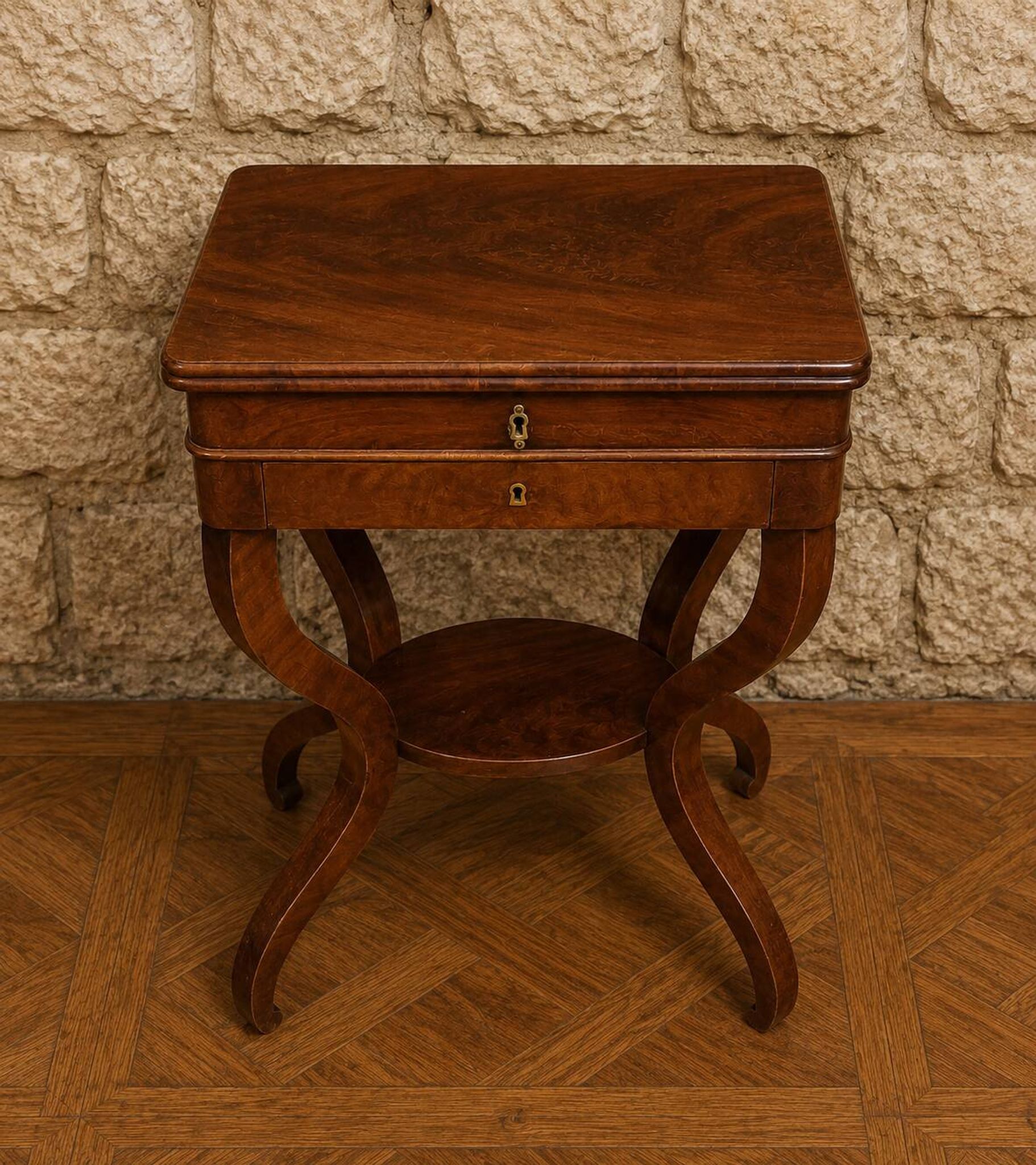Mahogany work table – Charles X period