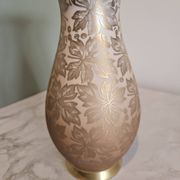 Vase en porcelaine à décor floral doré Johann Seltmann