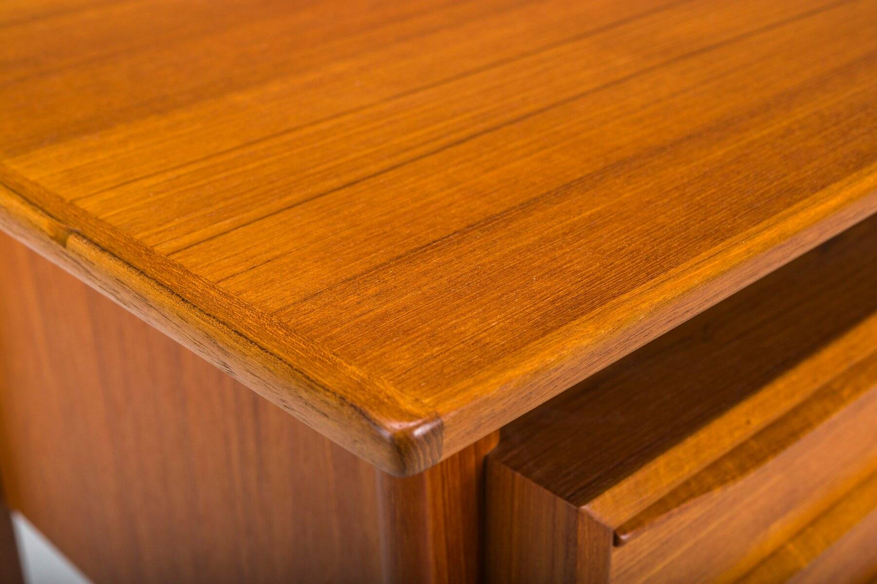 Danish teak desk by Peter Lovig Nielsen for Hedensted Mobelfabrik, 1974
