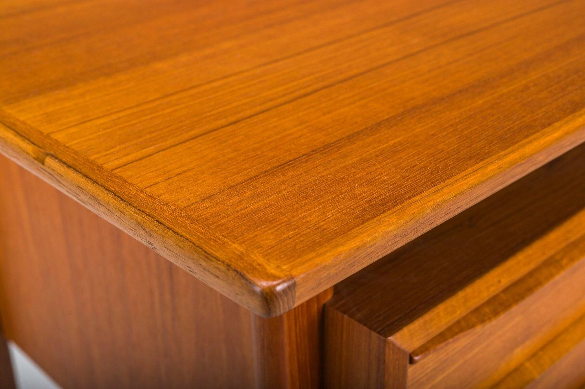 Danish teak desk by Peter Lovig Nielsen for Hedensted Mobelfabrik, 1974