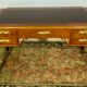 Empire style desk return from egypt double sided in mahogany and gilded bronzes year 1900