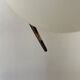 Vintage brass and opaline wall lamp, France 1960