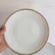 3 gold porcelain plates
