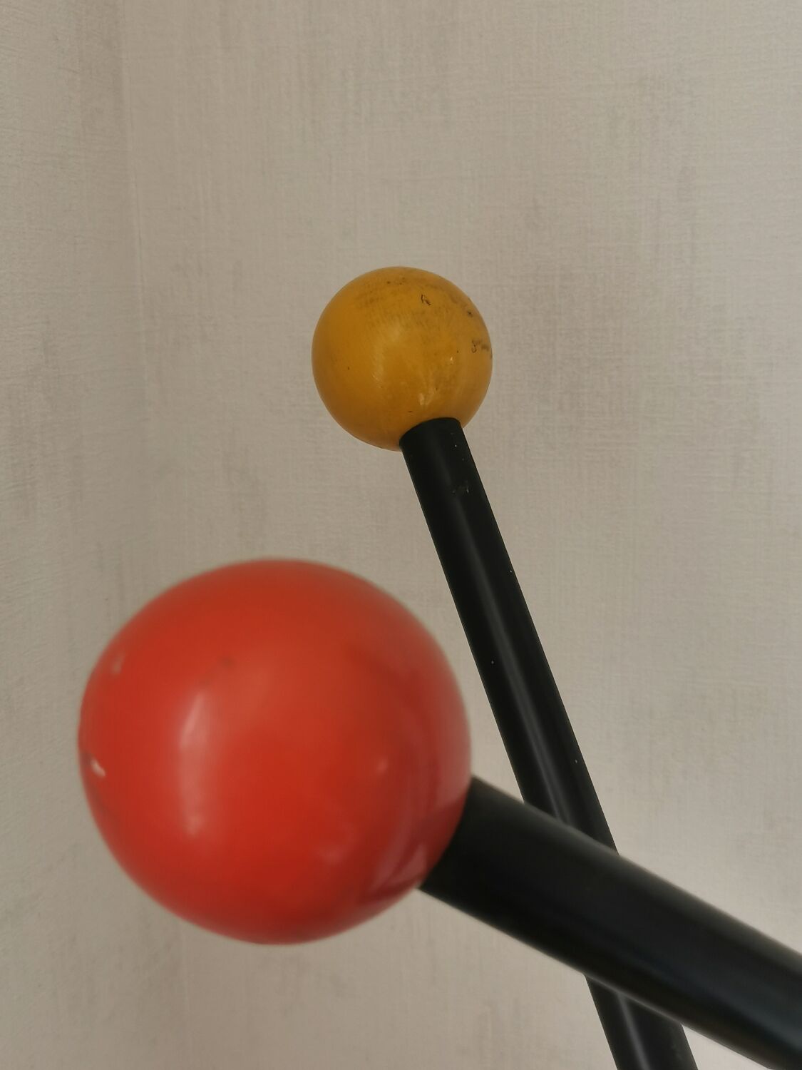 Vintage coat rack 50s balls