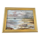Tableau paysage maritime avec barque, signé Stauzin