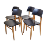 Suite of 4 vintage chairs 1960
