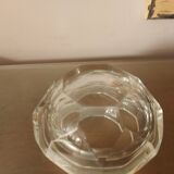 Cendrier en cristal taillé  à facettes vintage 70's