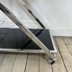 Vintage "Z-Line" Chrome and Smoked Glass Side Table 2000s
