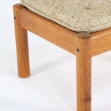 Mid century teak danish footstool domino mobler