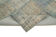 Tapis noué à la main turc vintage 175 cm x 244 cm patchwork bleu