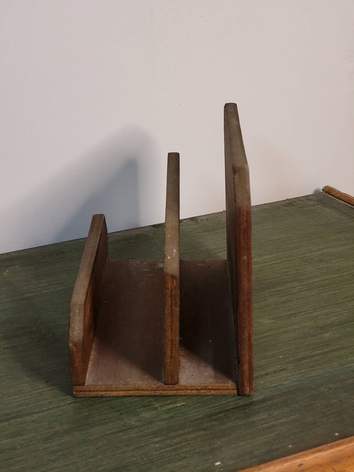 Wooden mail holder