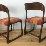 6 Baumann chairs sled rosewood