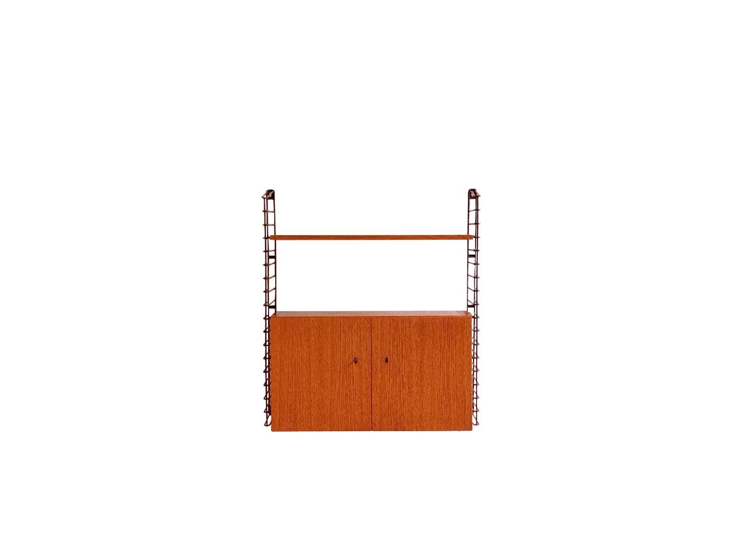 Système mural modulaire vintage par Musterring – unité murale compacte