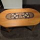 Table basse scandinave Gangso avec carreaux en céramique Poul H. Poulsen