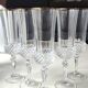 Lot of 5 x Large Champagne Flutes Valencay Gold/Cristal d'Arques