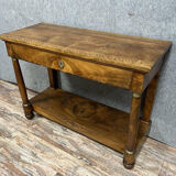 Empire era console in walnut circa 1810