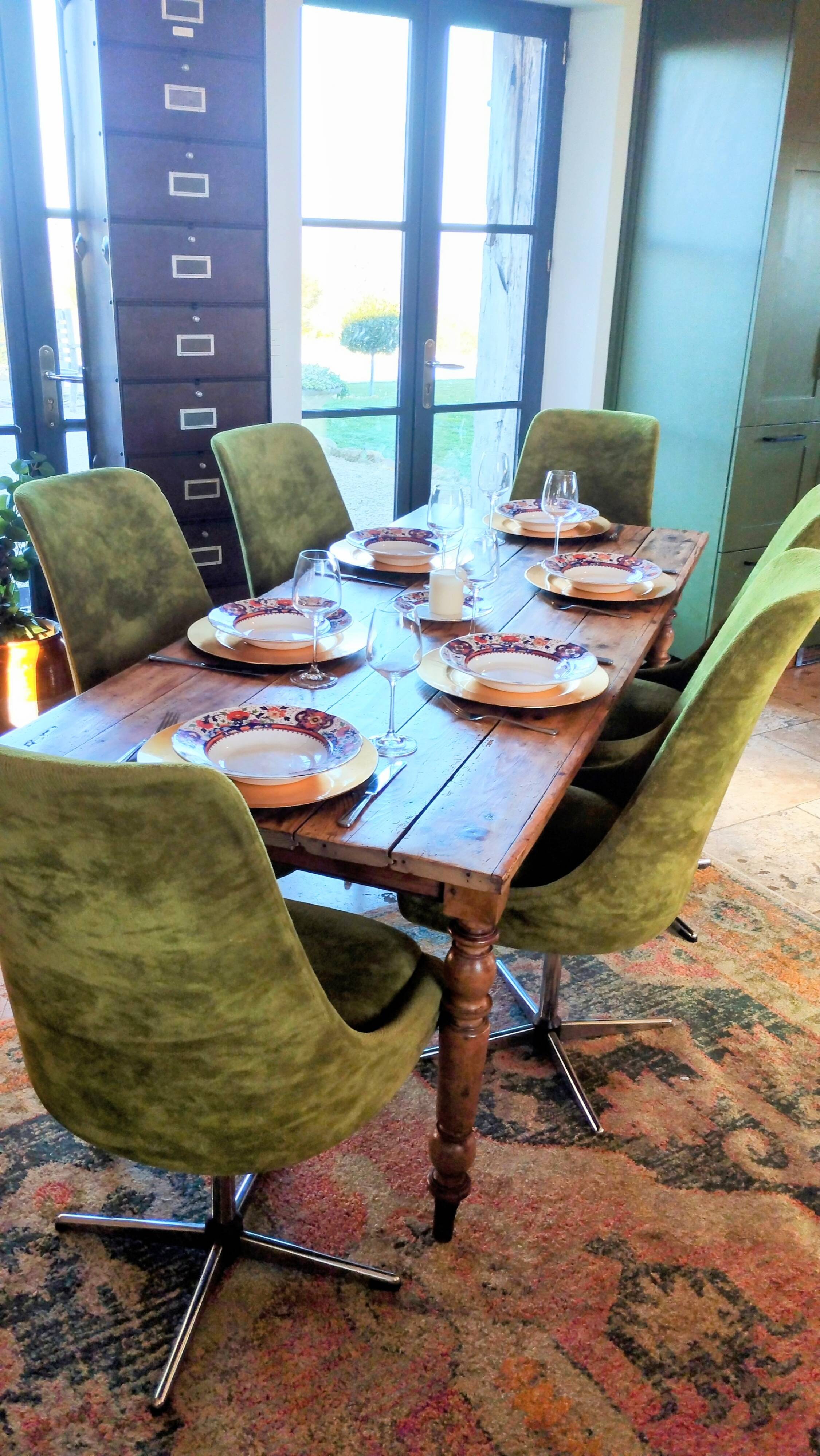 Farmhouse table dating from the end of the 19th century