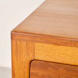Scandinavian minimalist desk exotic wood 60's