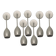 Set of 7 Zonca Adjustable Metal Wall lights
