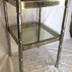 Harness square chrome and smoked glass vintage