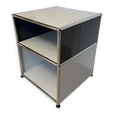 USM Haller side table in Light Grey and Anthracite Grey