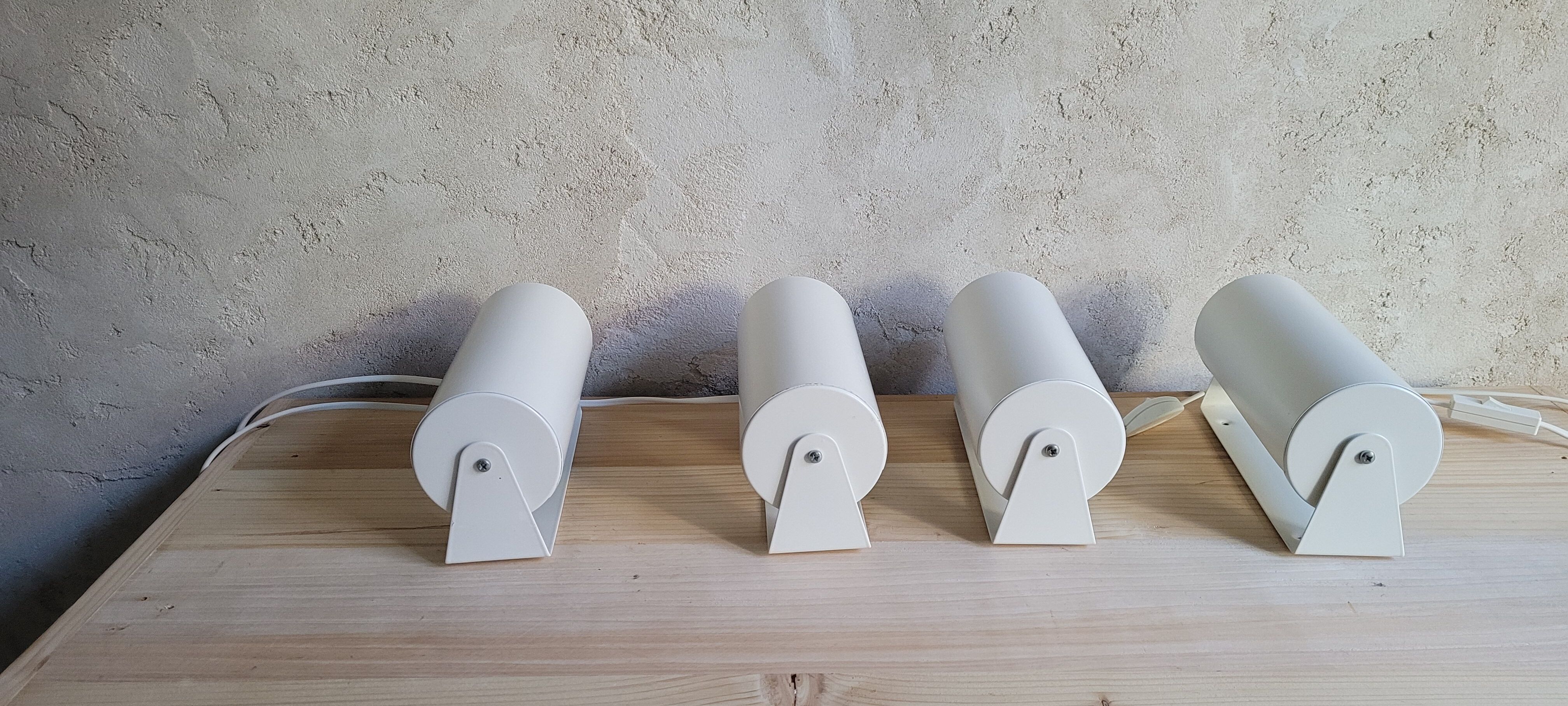 Set of 4 swivel roller wall lights Ikea