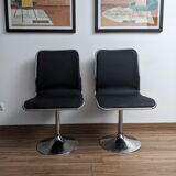 4 vintage swivel chairs