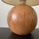 Vintage blond wooden lamp