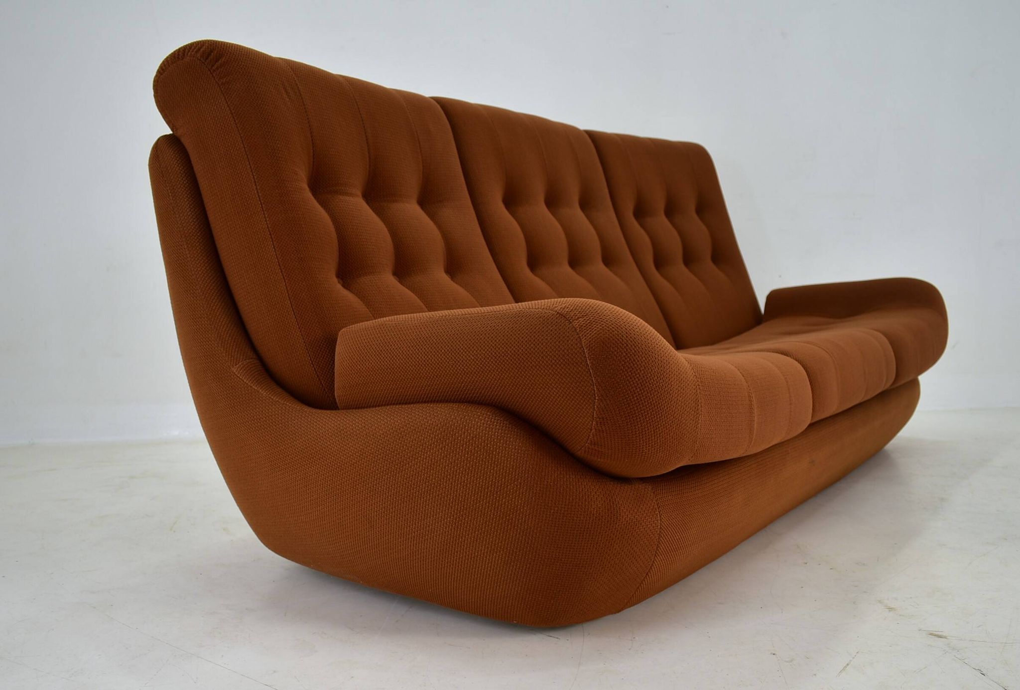 20th Century , Brown Atlantis Three seats Sofa, 1960s