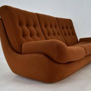 20th Century , Brown Atlantis Three seats Sofa, 1960s