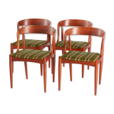4 chaises de salle à manger en teck modèle 16 de Johannes Andersen pour Uldum