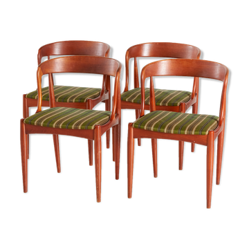 Model 16 teak dining chairs by Johannes Andersen for Uldum, set of 4