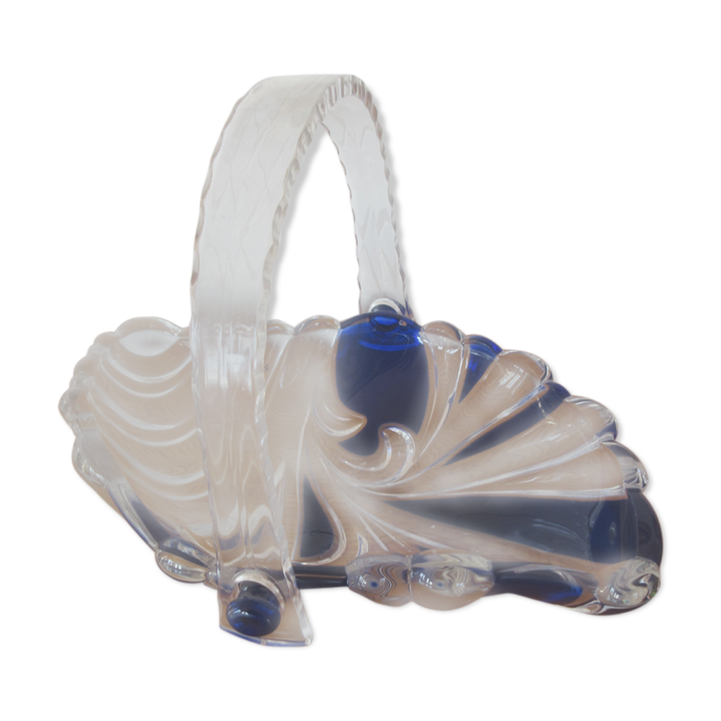 Porte-savon en forme de conque vintage