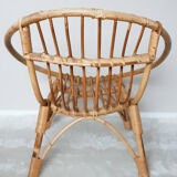 Adult rattan basket chair