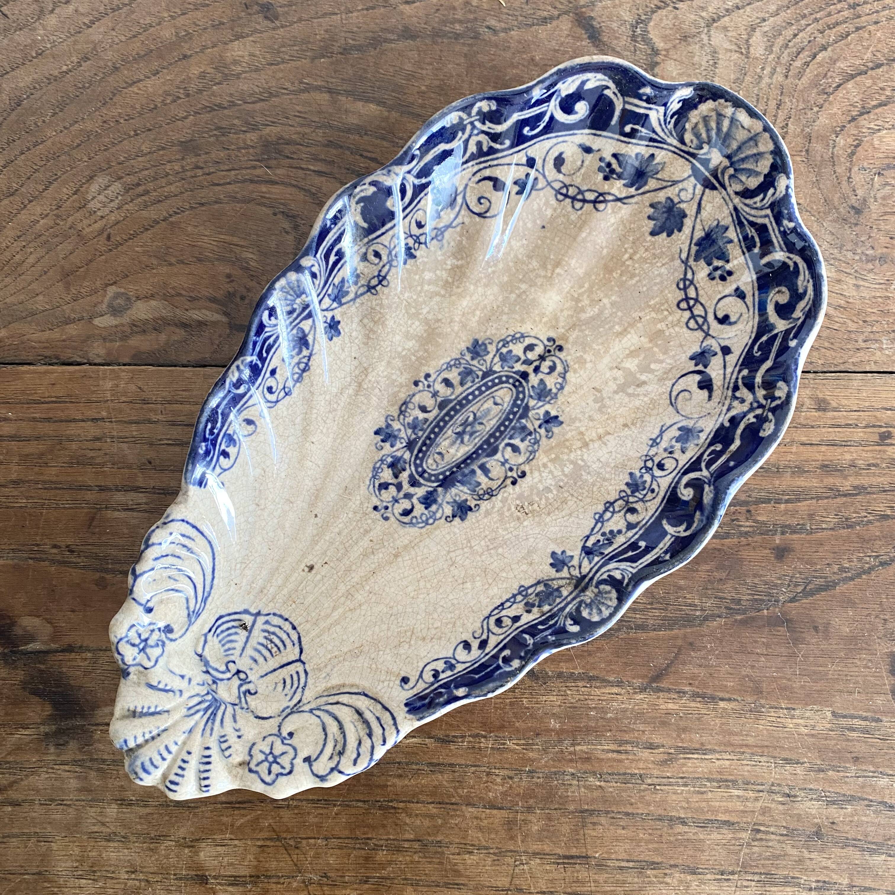Jules Vieillard Louis XV ironstone dish